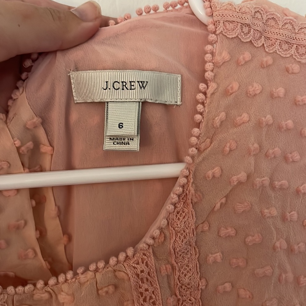 Textured Pink J. Crew Blouse - Picture 3 of 3